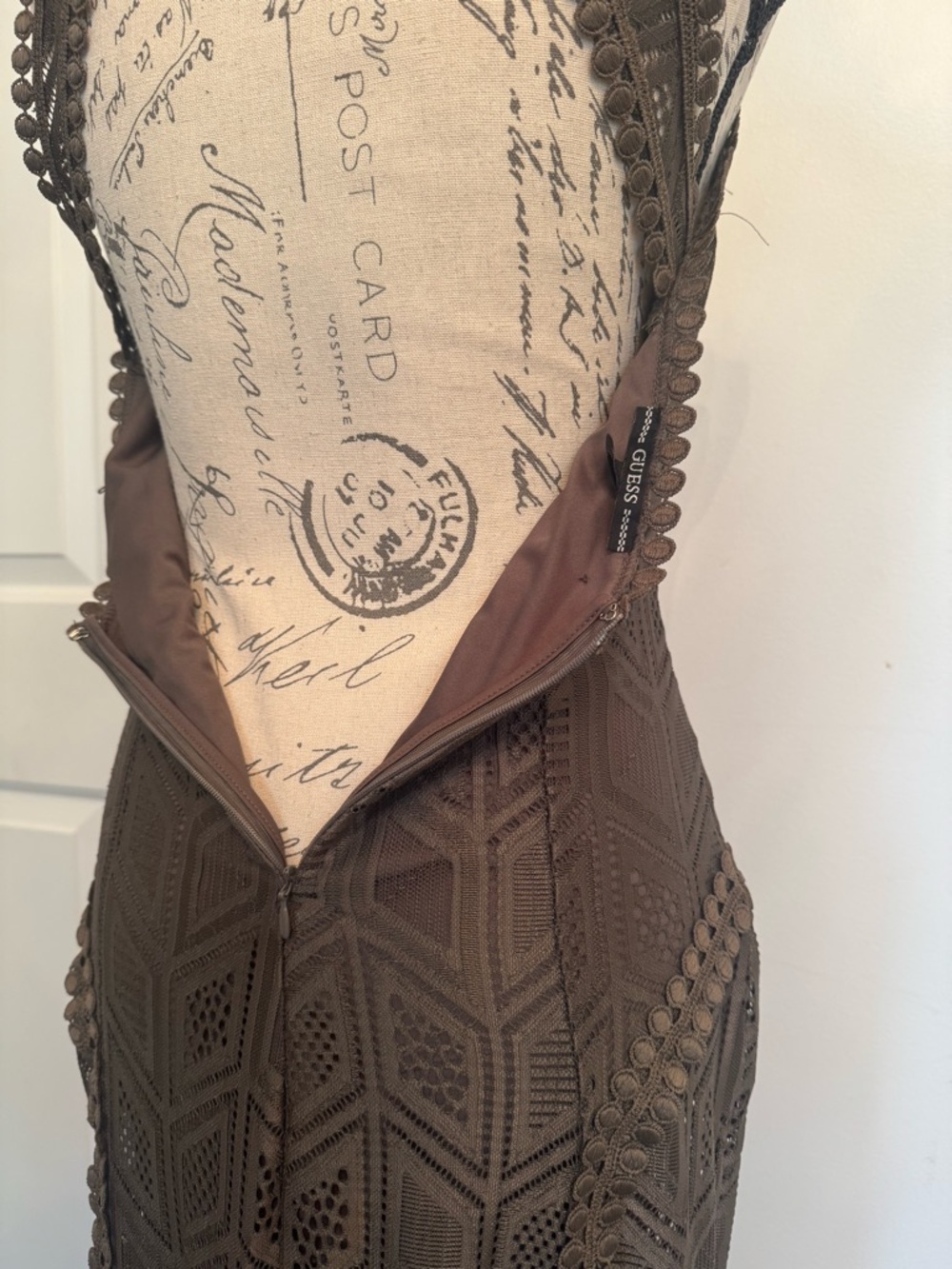 Guess Sleeveless Crochet Maxi Dress - Picture 9 of 9